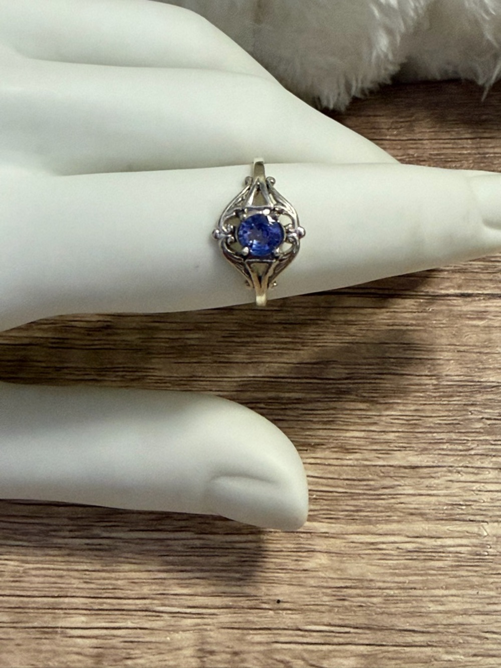 Tanzanite Natural Mined Stone Ring 925